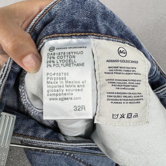 Adriano Goldschmied Jeans Size 32 Ex-Boyfriend Slouchy Slim Denim Stretch - Picture 12 of 12